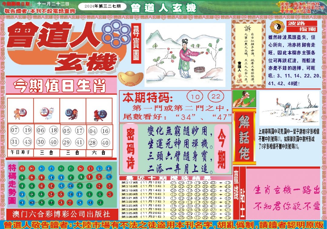 2024327期曾道人玄机A