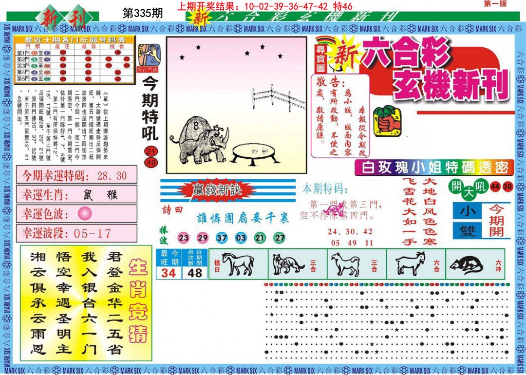 2024335期新六合彩特码新刊A