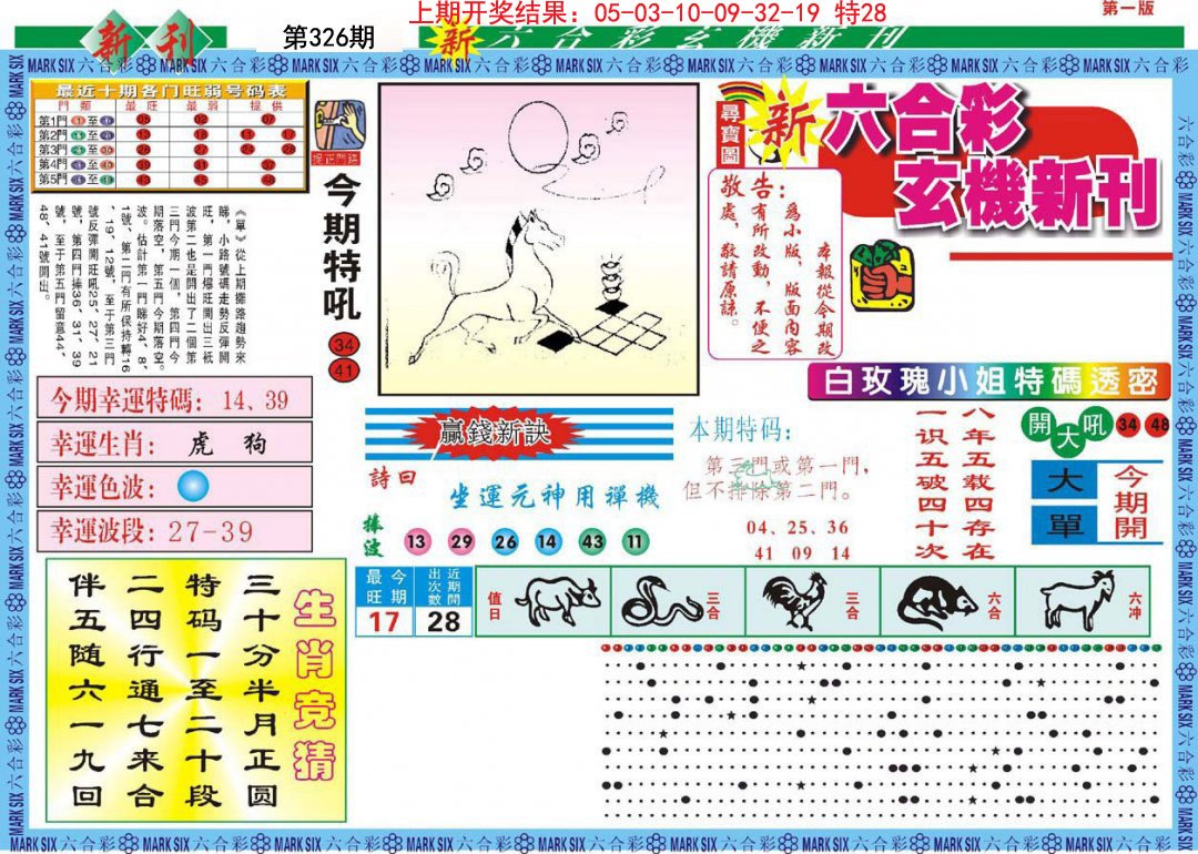 2024326期新六合彩特码新刊A