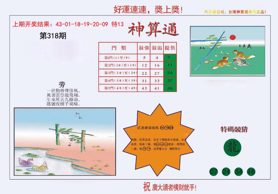 2024318期4-台湾神算