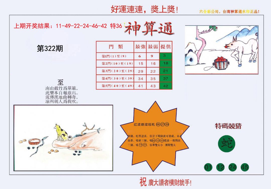 2024322期4-台湾神算