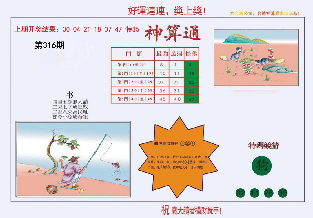 2024316期4-台湾神算