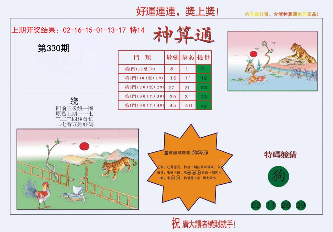 2024330期4-台湾神算
