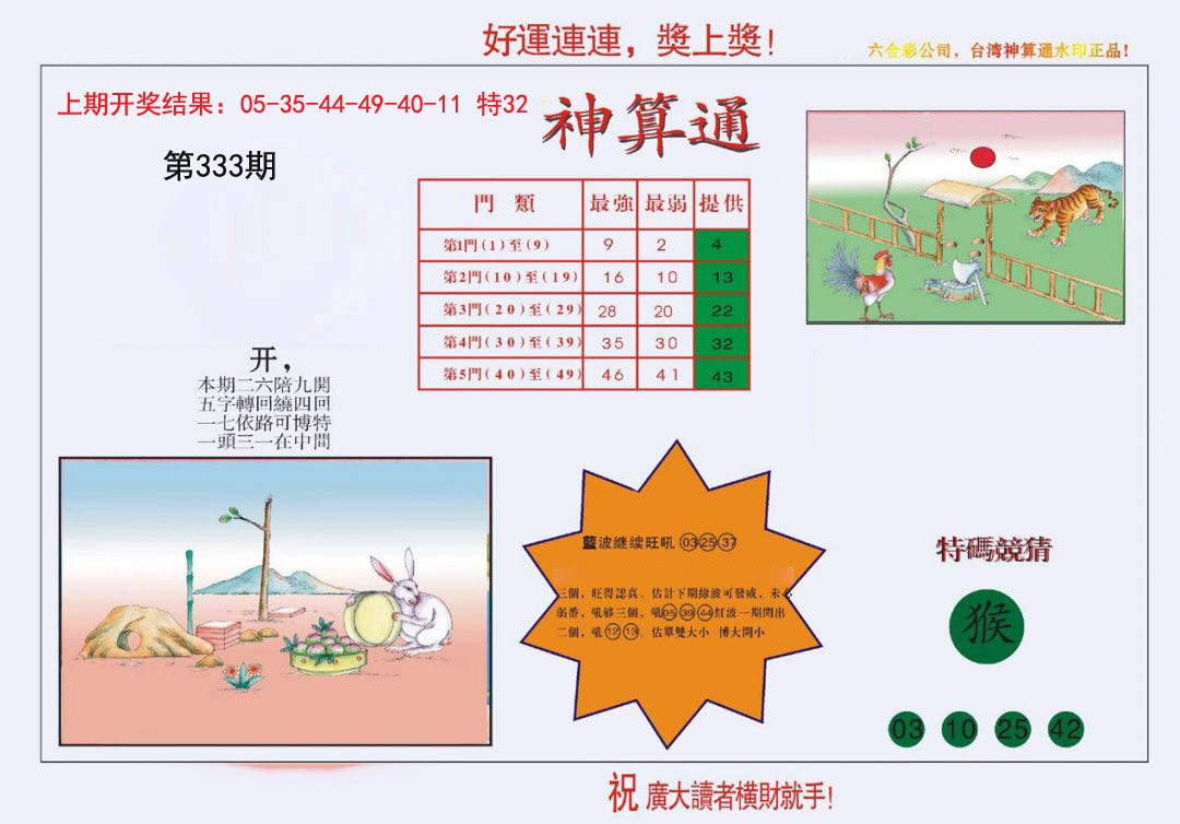 2024333期4-台湾神算