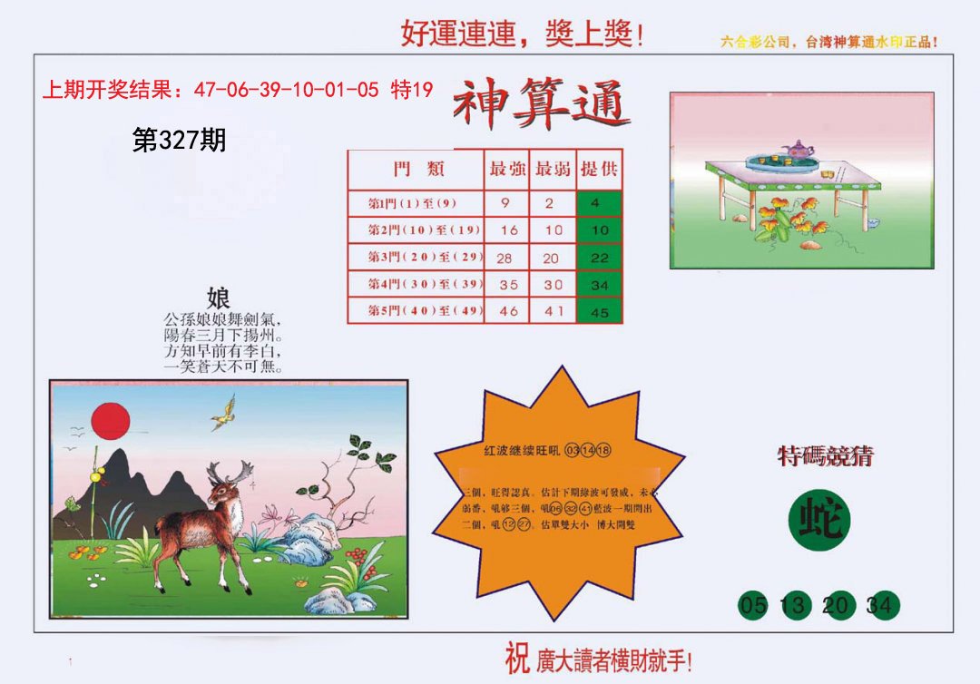 2024327期4-台湾神算