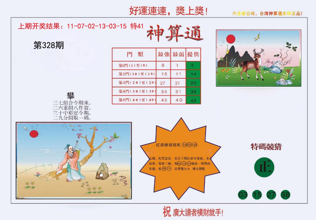 2024328期4-台湾神算