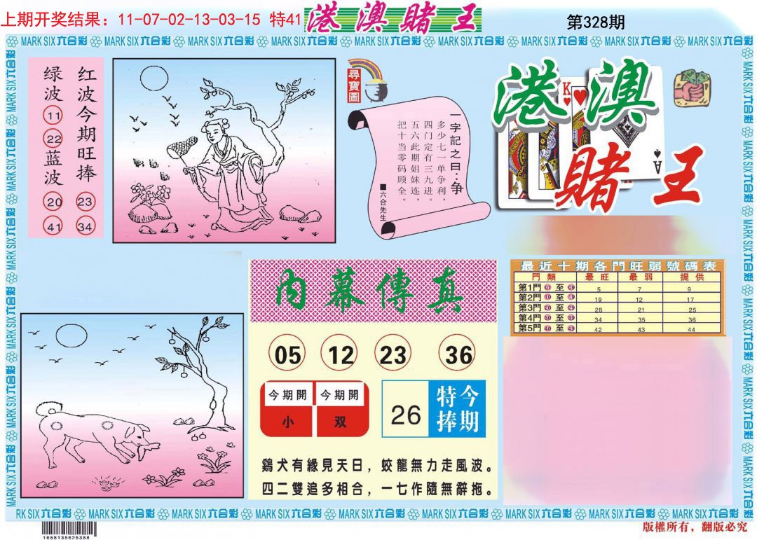 2024328期港澳赌王A