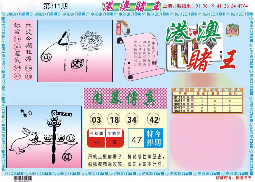 2024311期港澳赌王A