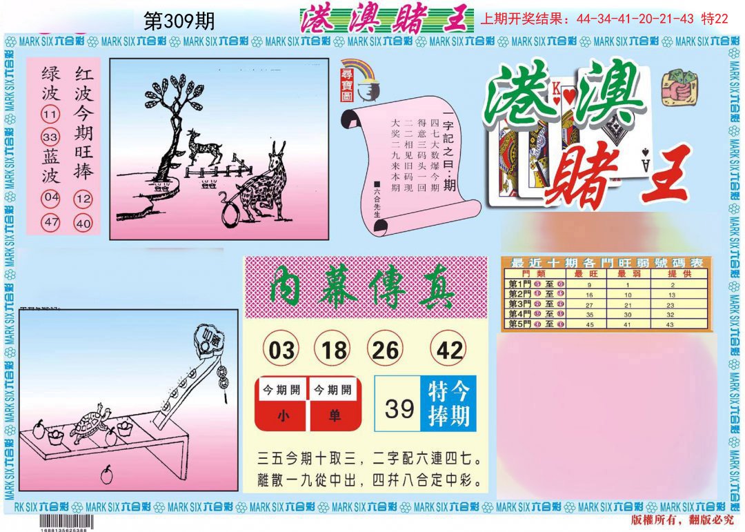 2024309期港澳赌王A