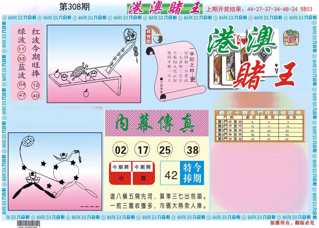 2024308期港澳赌王A