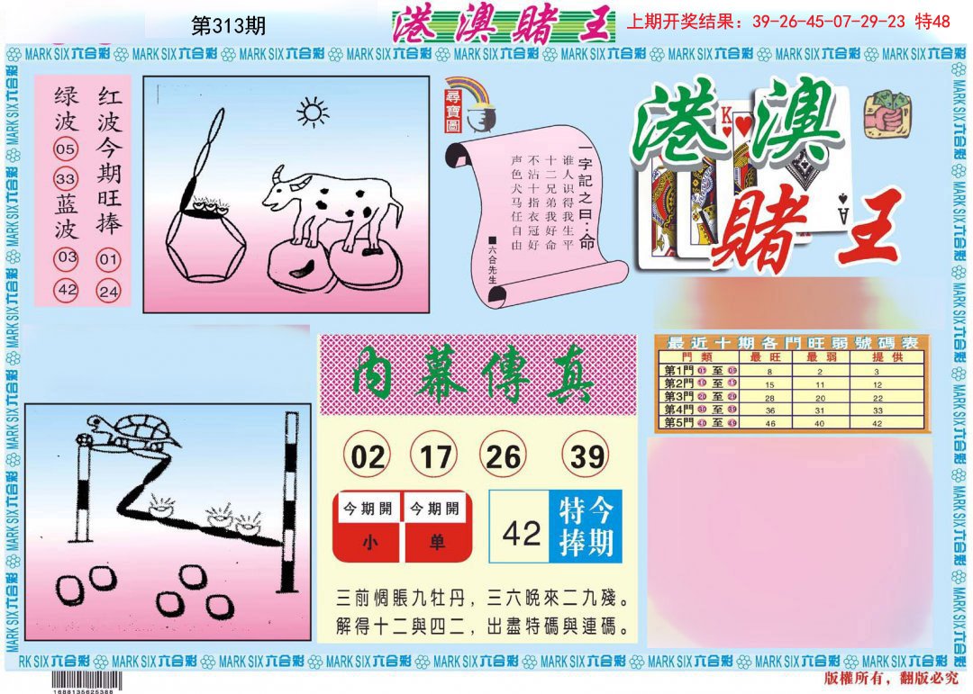 2024313期港澳赌王A