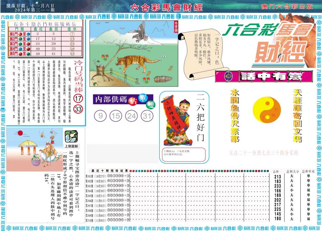 2024311期马会财经A