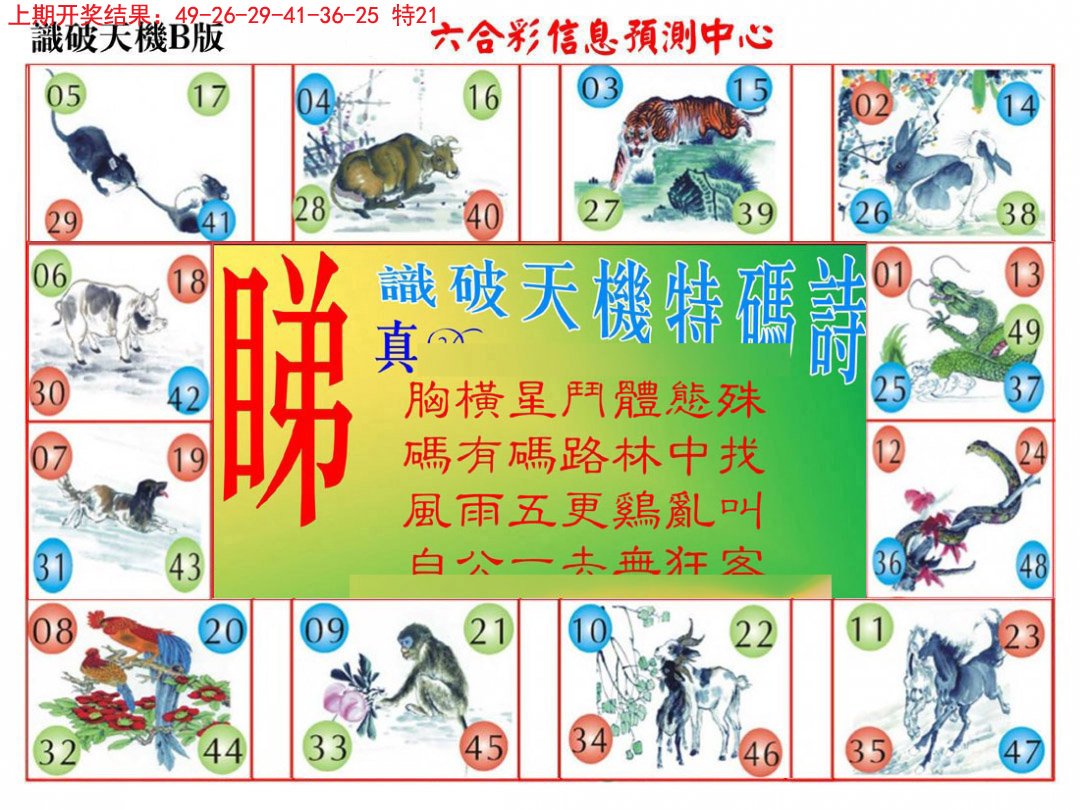 2024312期识破天机B版