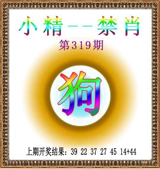 2024319期小精禁肖