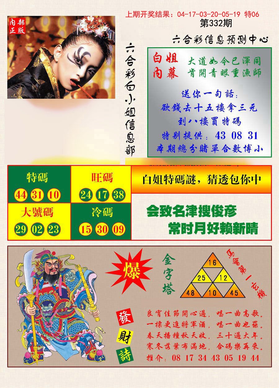 2024332期港彩内幕报