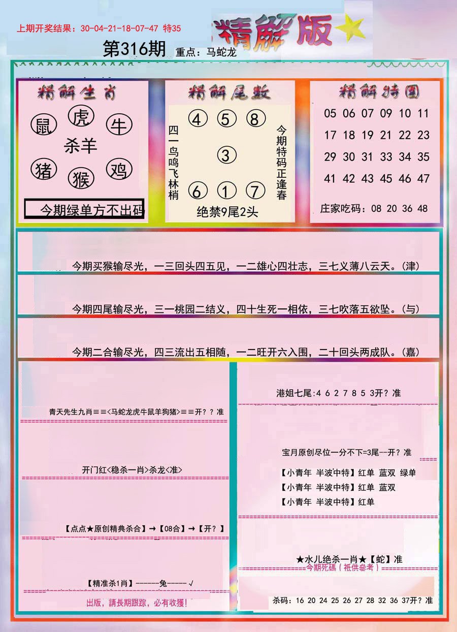 2024316期精解版