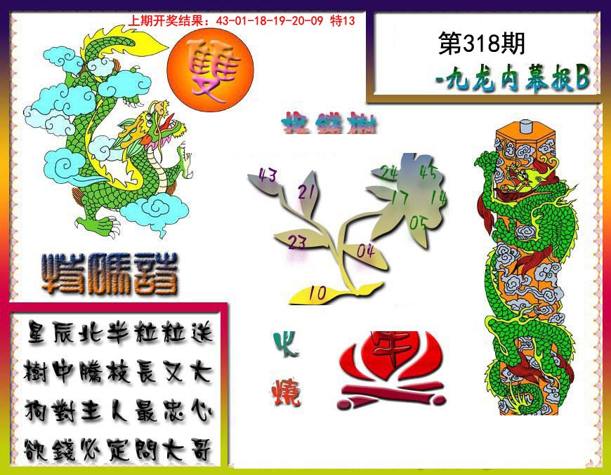 2024318期九龙内幕特肖图a