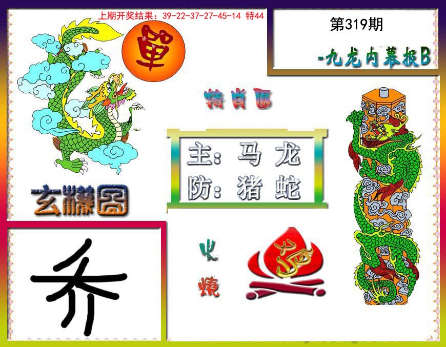2024319期九龙内幕特肖图B