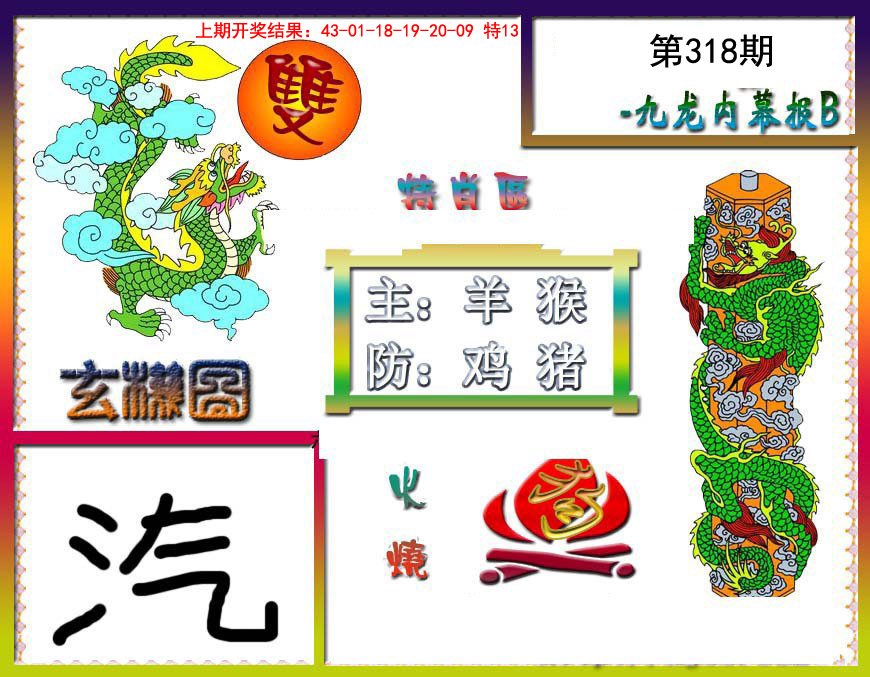 2024318期九龙内幕特肖图B