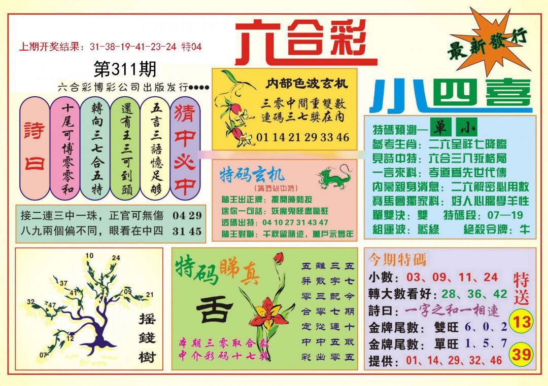 2024311期小四喜