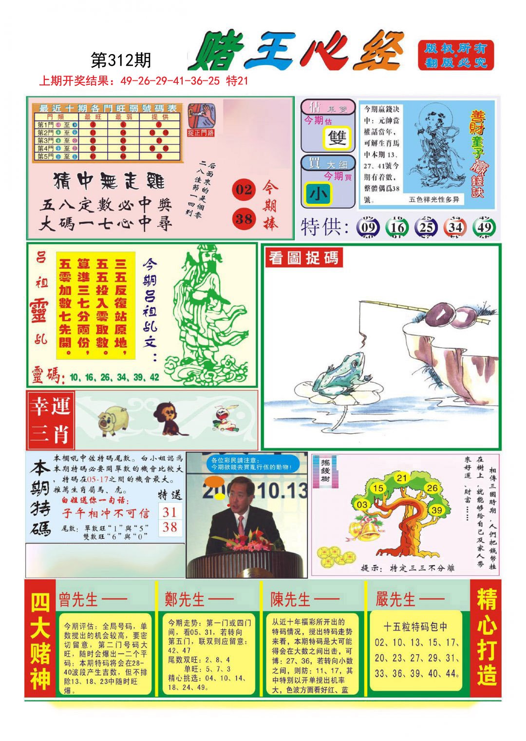 2024312期赌王心经