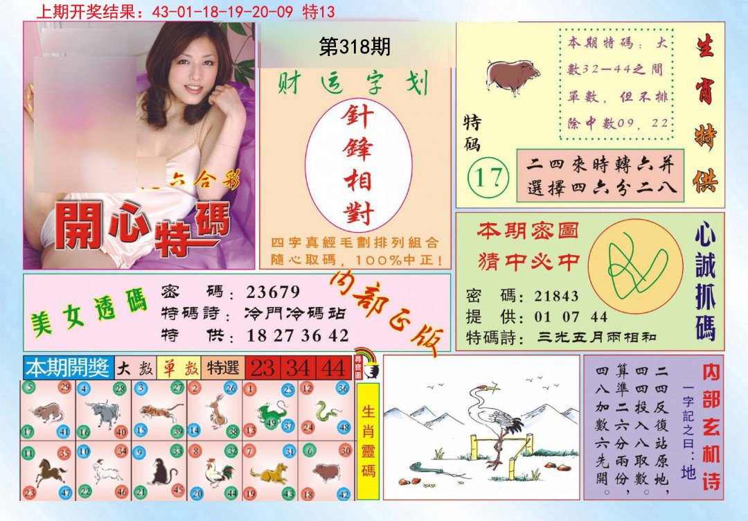 2024318期开心特码