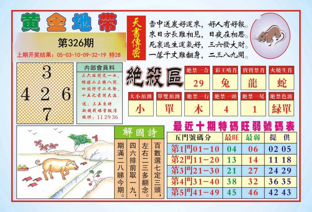 2024326期黄金地带