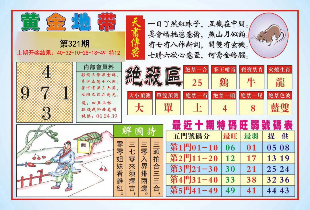 2024321期黄金地带