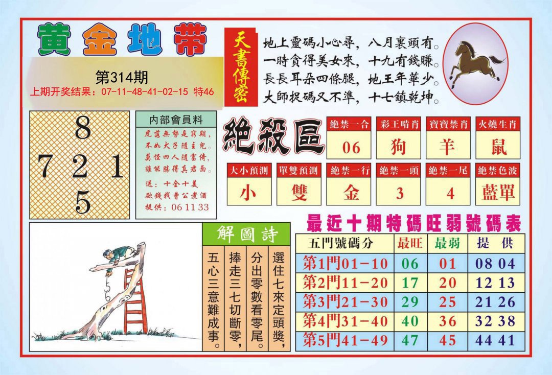 2024314期黄金地带