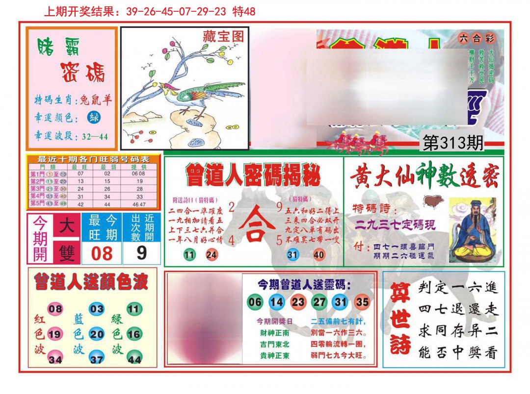 2024313期赢钱一经