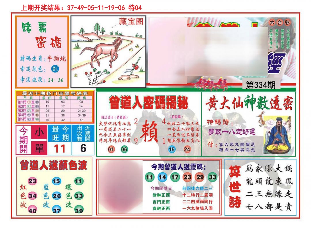 2024334期赢钱一经