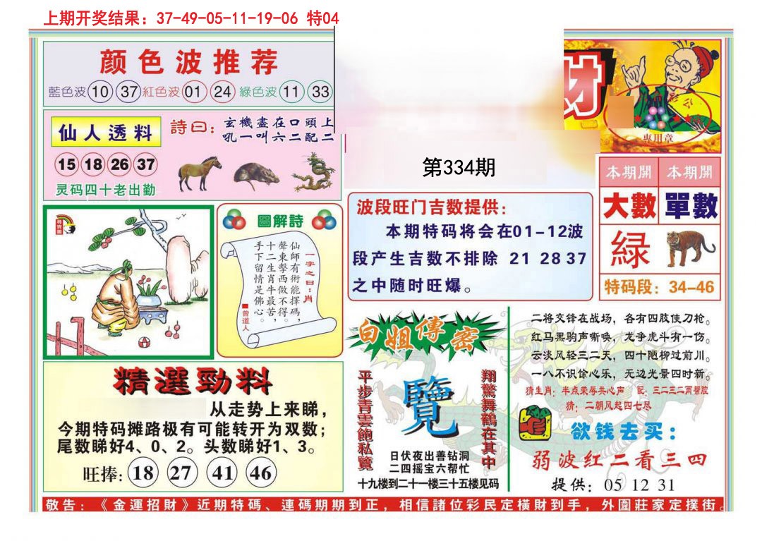 2024334期金运招财