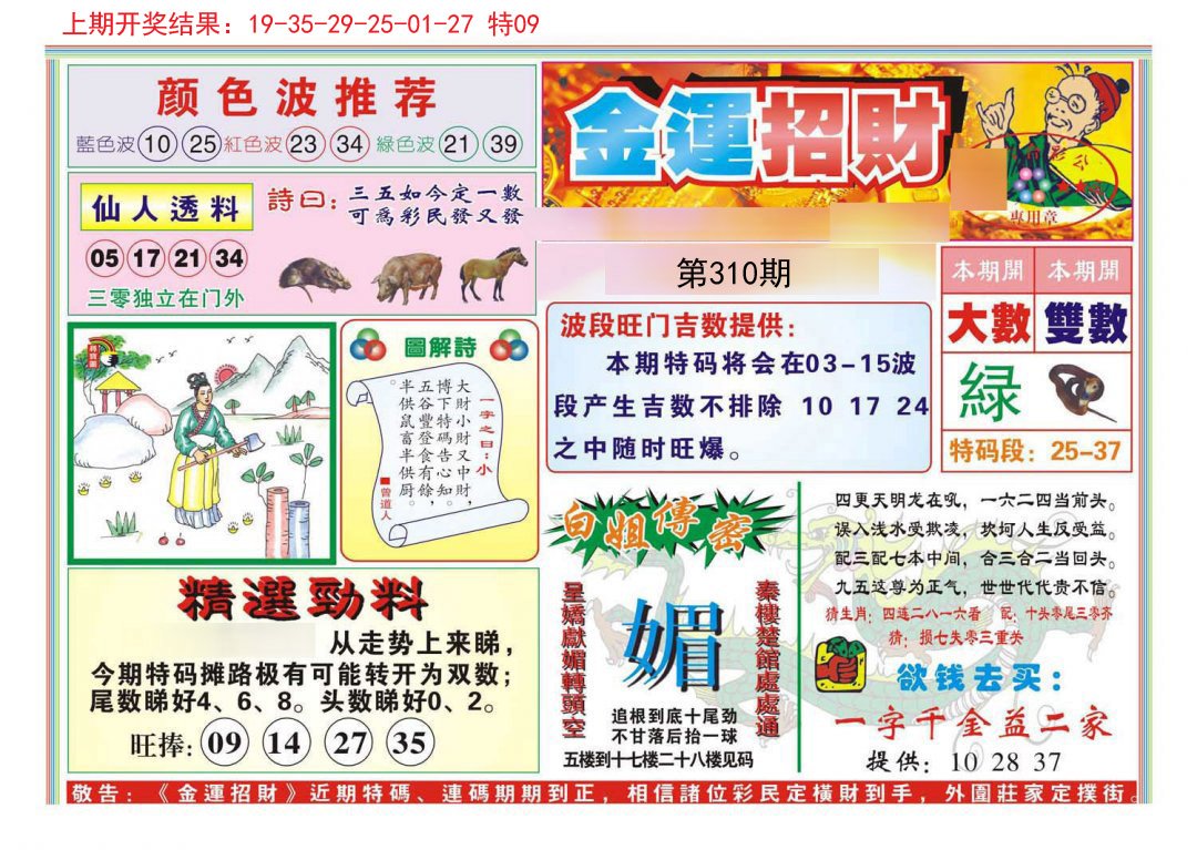 2024310期金运招财