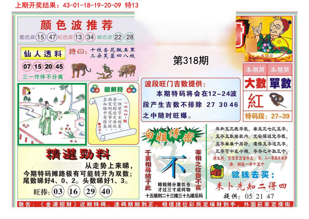 2024318期金运招财