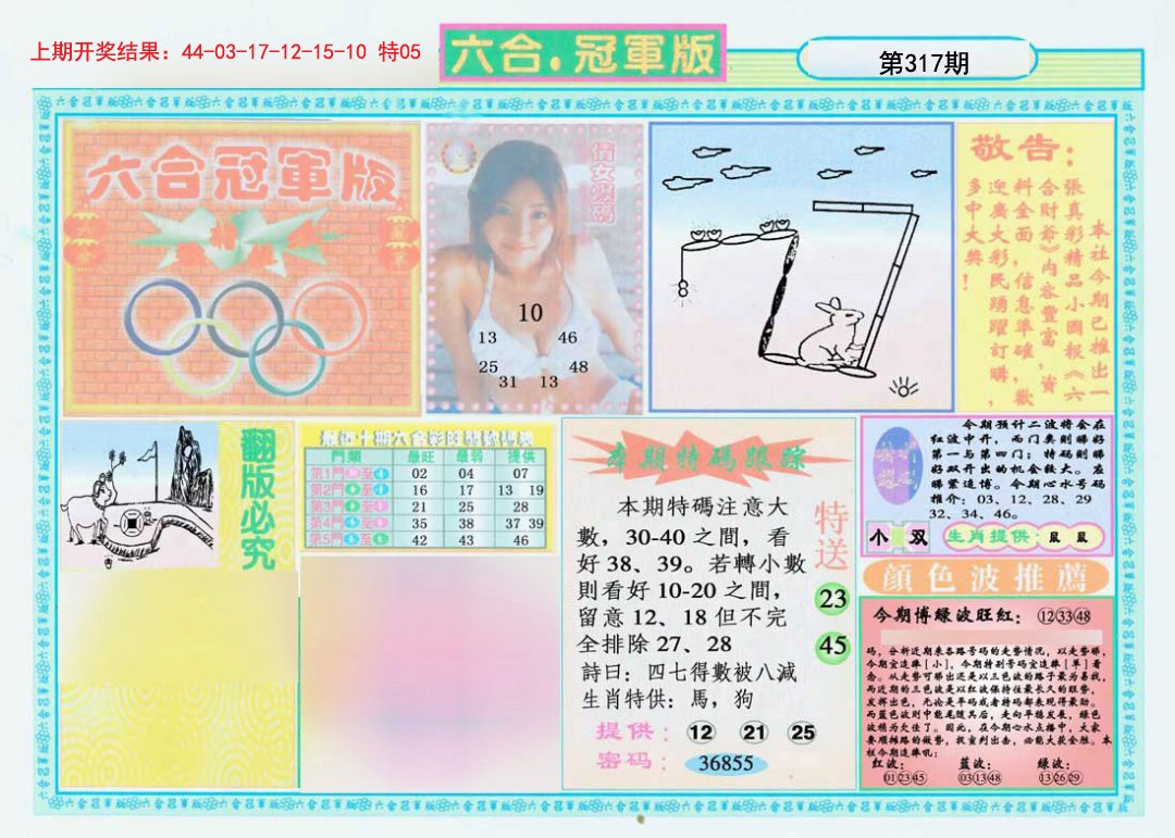 2024317期六合冠军版A