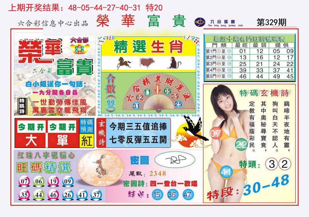 2024329期荣华富贵