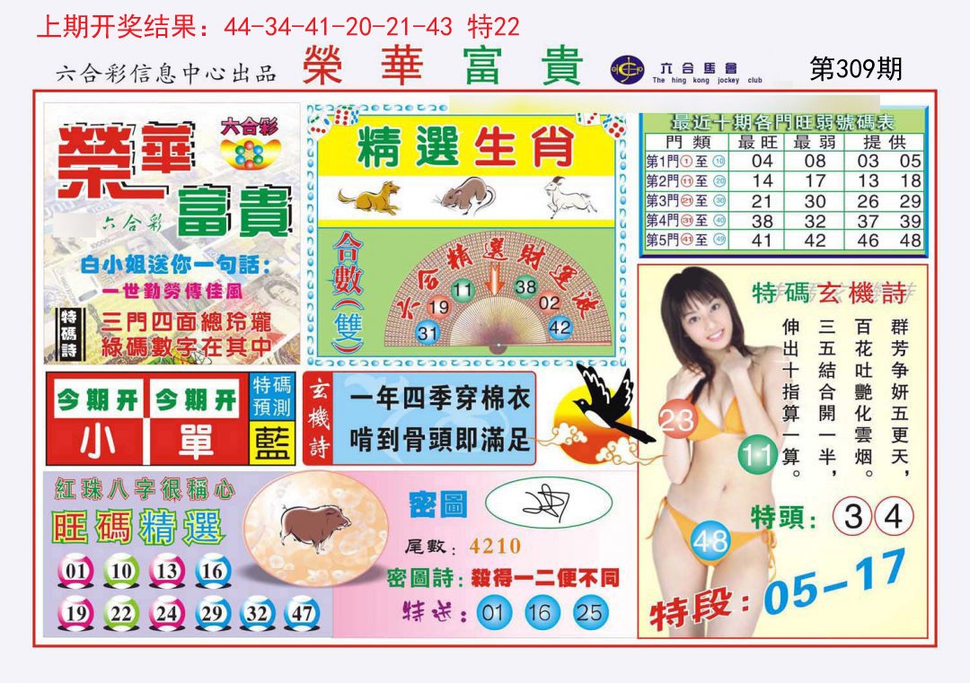 2024309期荣华富贵