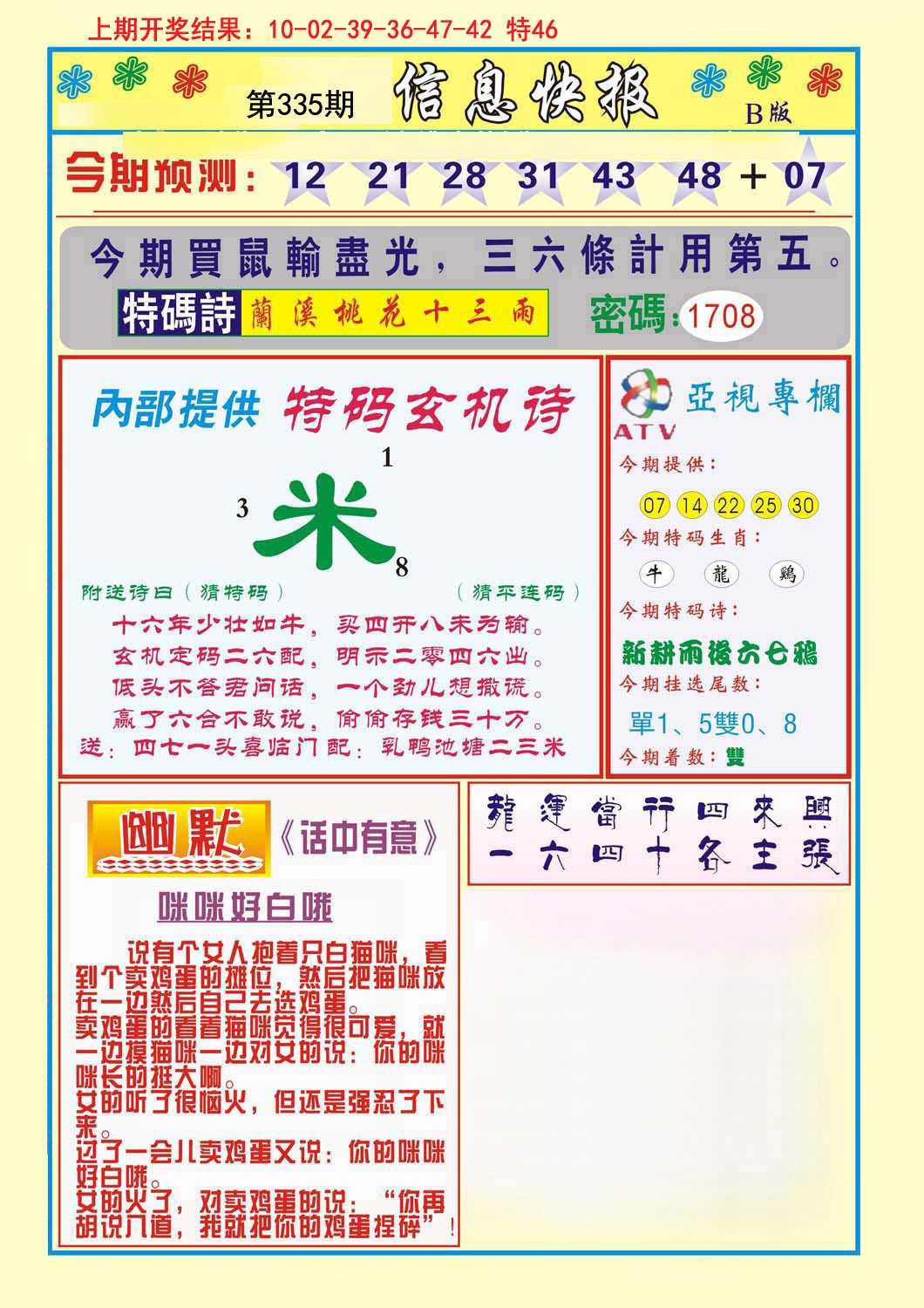 2024335期信息快报B