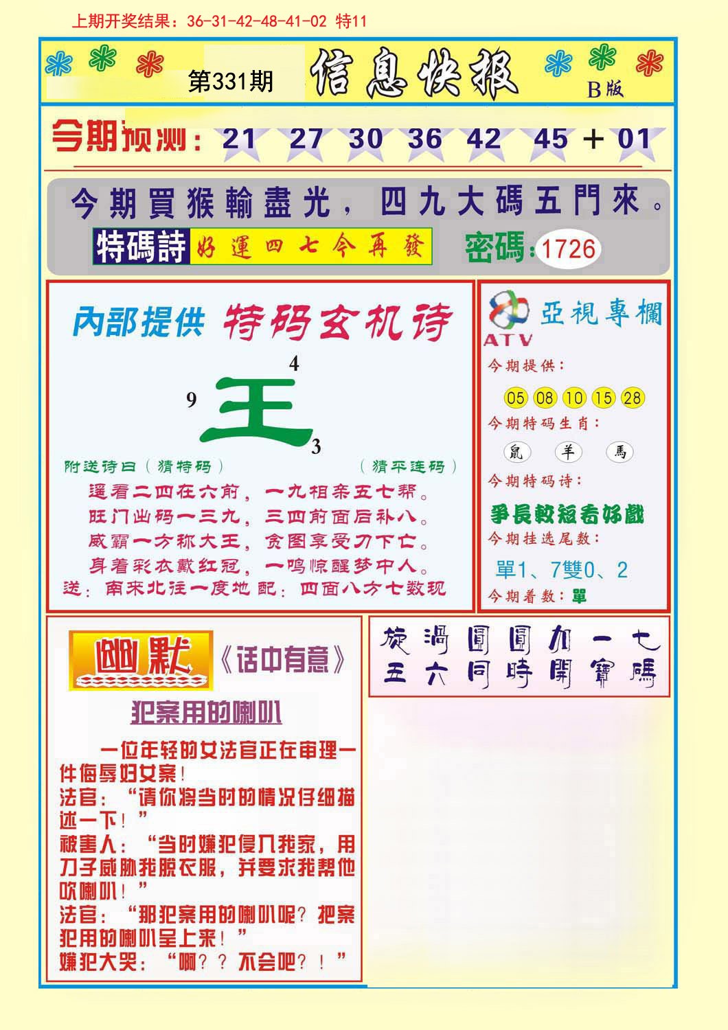 2024331期信息快报B