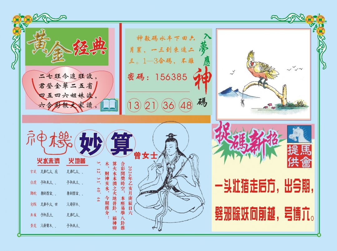 2024317期老版曾女士B