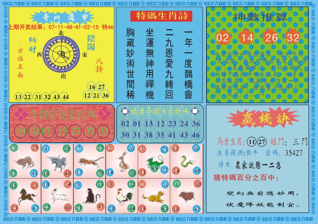 2024314期黄大仙灵码B