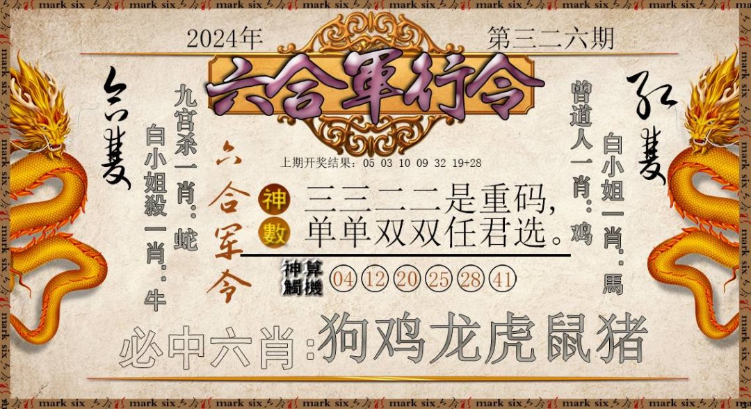 2024326期六合军行令