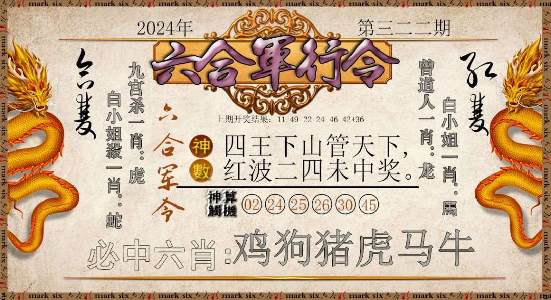 2024322期六合军行令