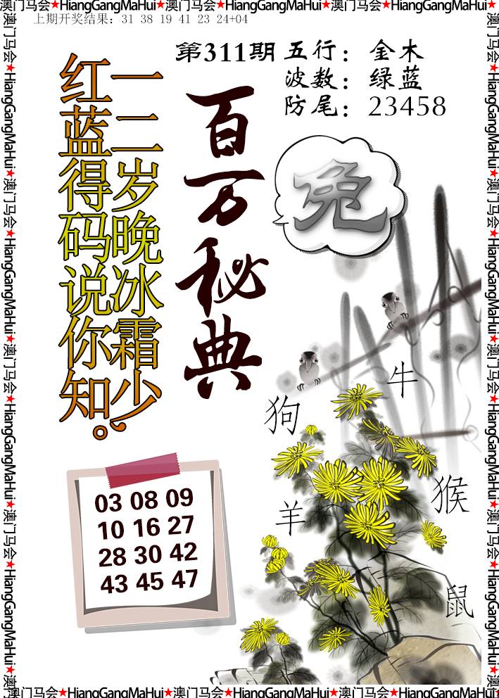 2024311期百万秘典