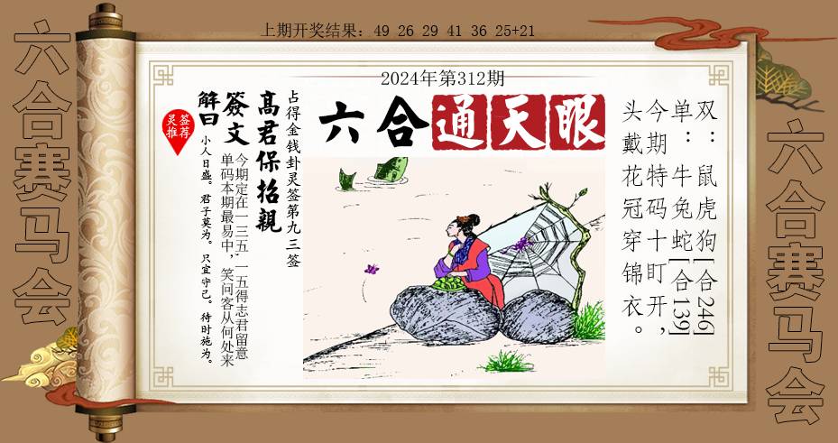 2024312期六合通天眼
