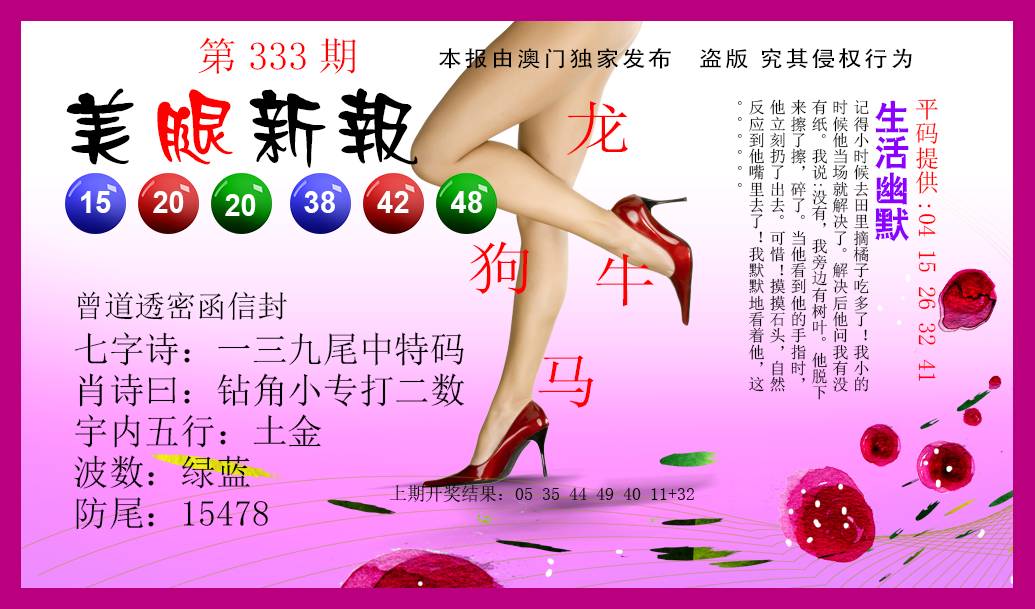 2024333期美腿新报