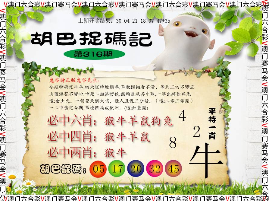 2024316期胡巴抓码记