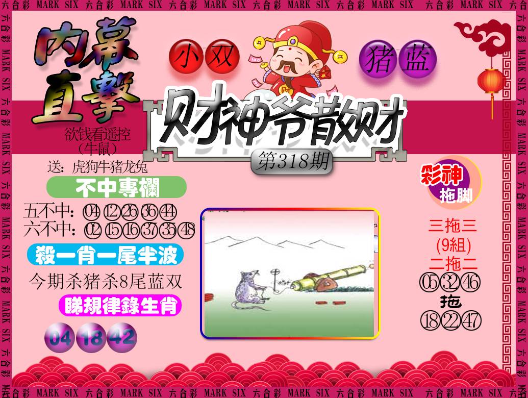 2024318期财神爷散财