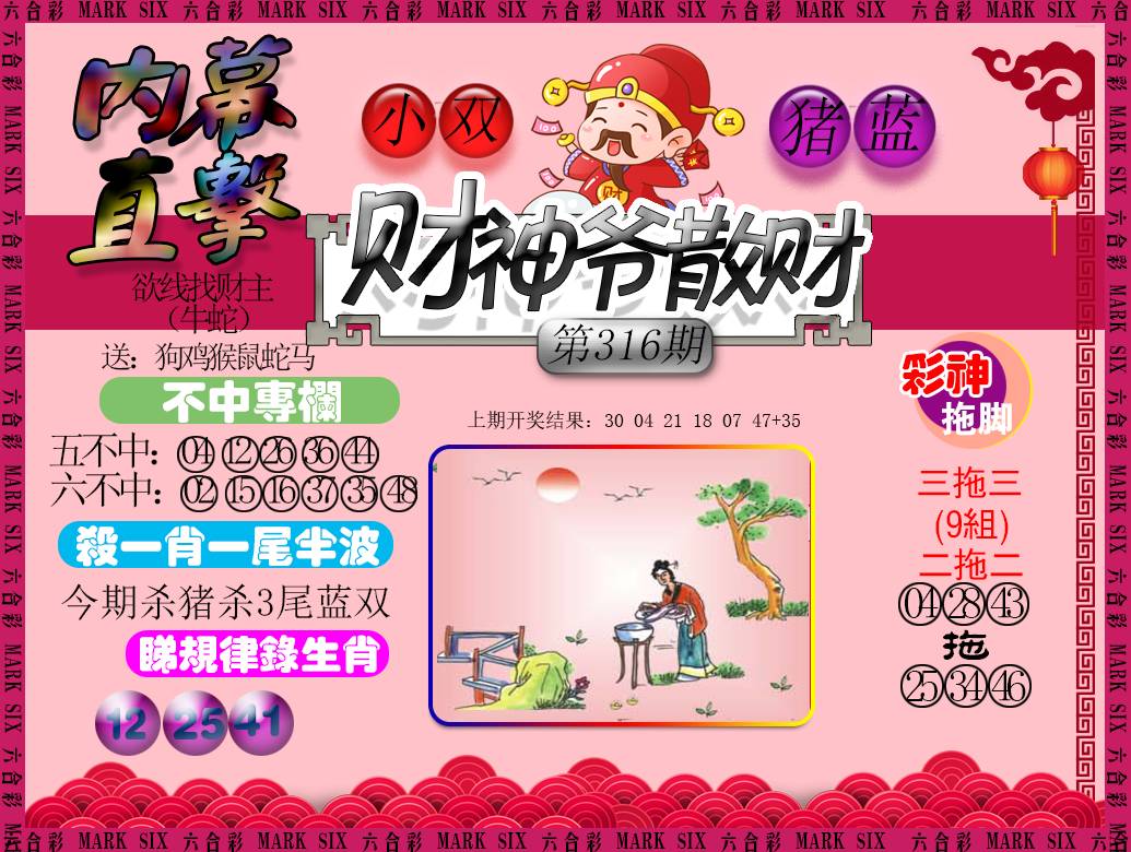 2024316期财神爷散财
