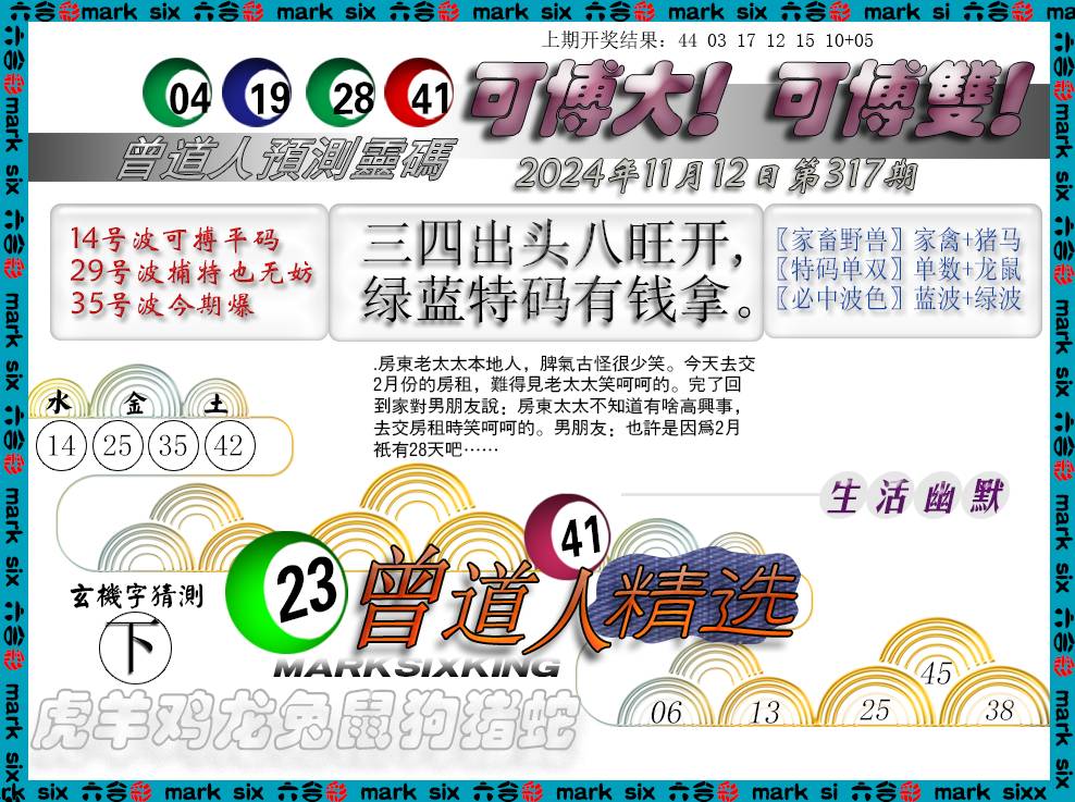 2024317期曾道人精选